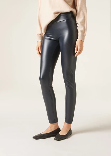 Legging Thermique Effet Cuir
