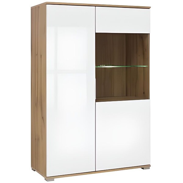 JADEA - Vitrine 2 portes style scandinave salon/sa