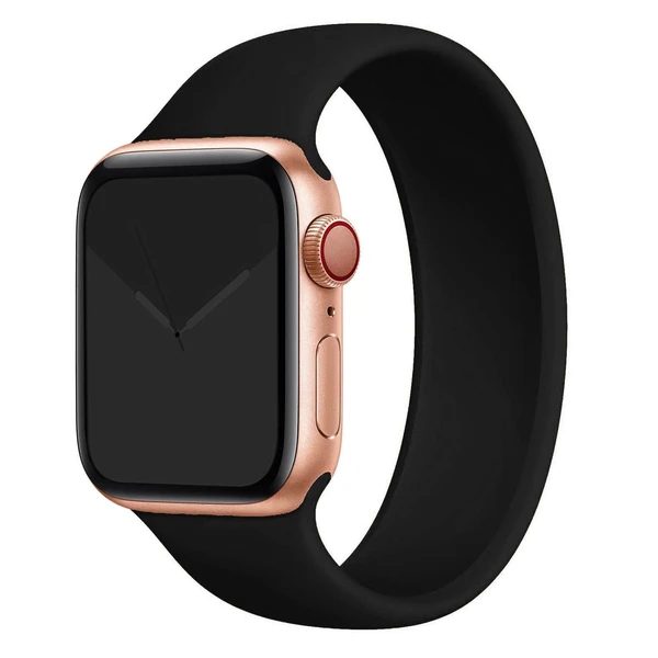 Bracelet silicone monobloc foncé Apple Watch