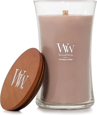 WoodWick Scented Candle with Crackling Wick | Large Patchouli Hourglass Candle | Long Burning Candles for Up to 130 Hours | Perfect Gift for Women : Amazon.com.be: Home & Kitchen