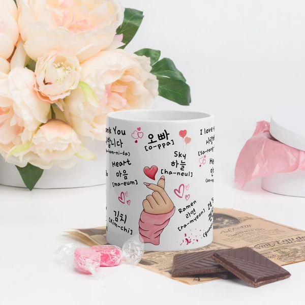 Korean Mug, K Drama Lover Coffee Mug, K Pop Lover Coffee Cup, K Drama Fan Gift, Korean Cup, South Korea Mug, K Drama Addict Mug