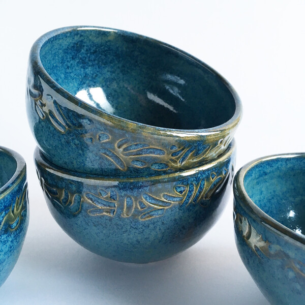 Duo déco vase et bol bruns