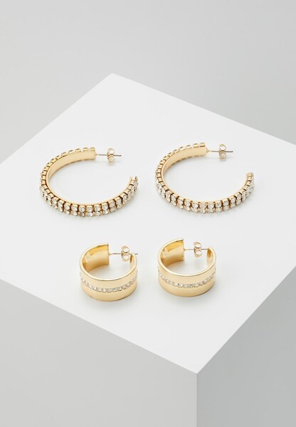 Boucles d'oreilles - gold-coloured/clear