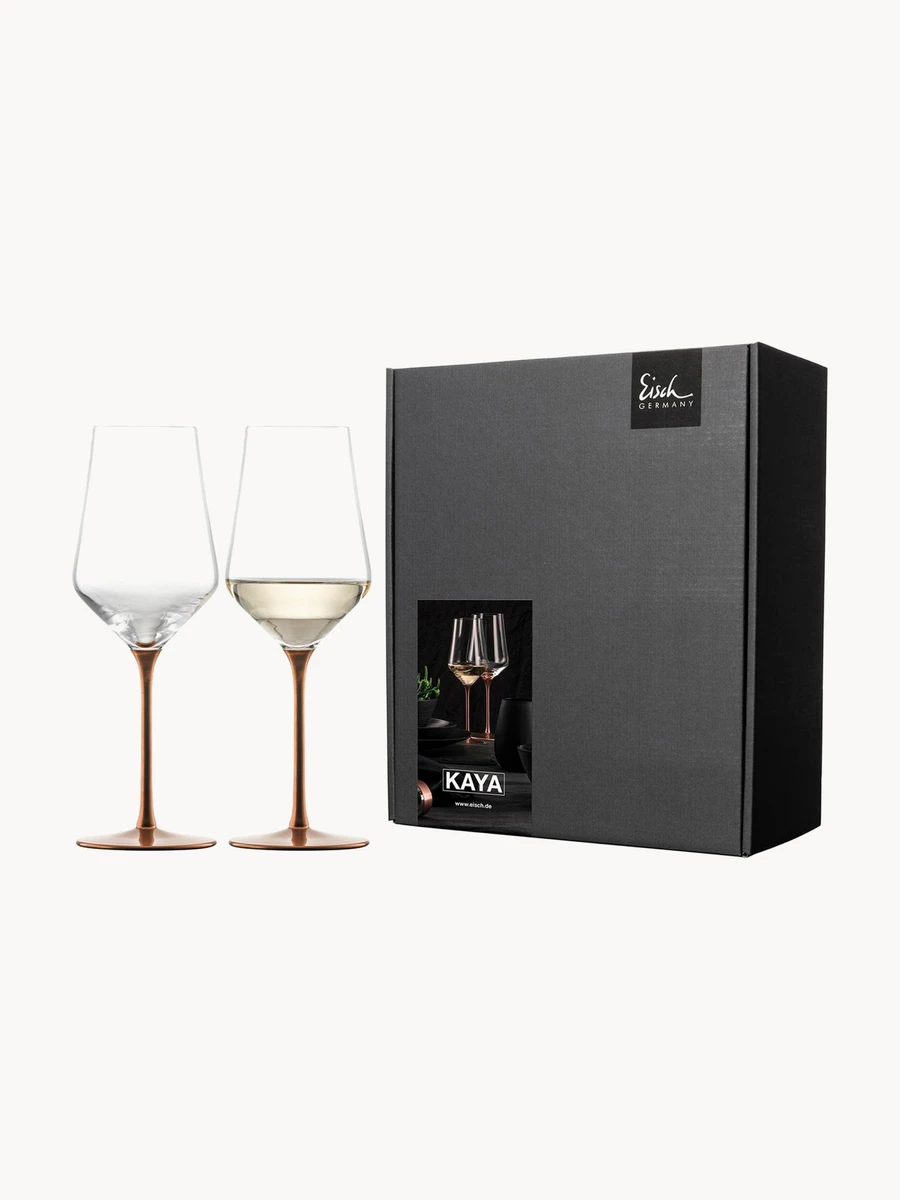 Verres à vin blanc Kaya Copper, 2 pièces | Westwing