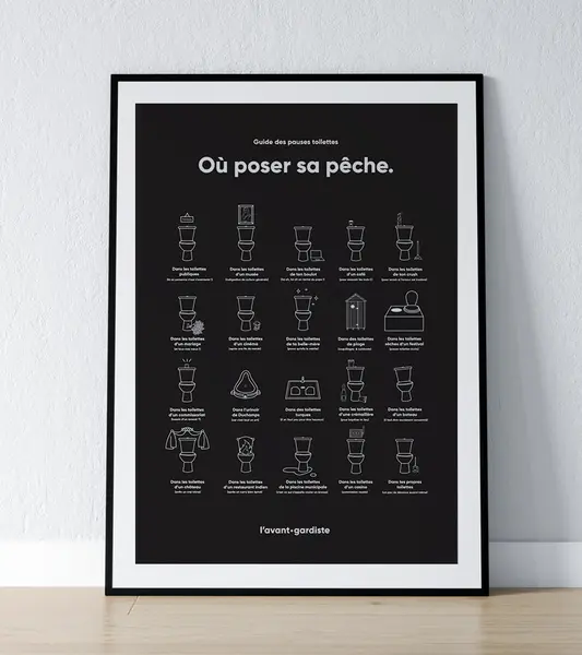 Poster challenge où poser sa pêche