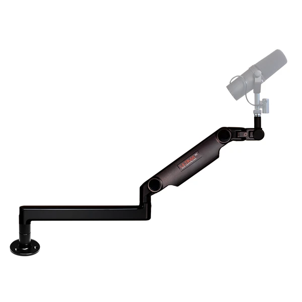 O.C. White Co. | ProBoom® Ultima® Gen2 Ultima Low Profile Adjustable Microphone Arm with 12” fixed horizontal arm and 3" Machined Riser Screw Down Base