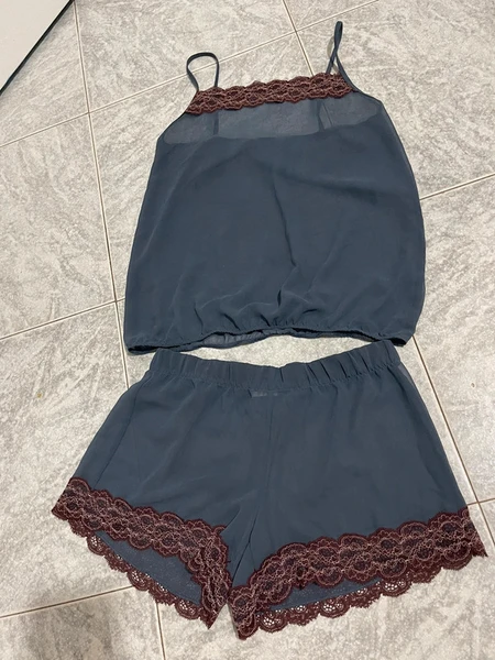 Pijama estivo intimissimi petrolio viola trasparente