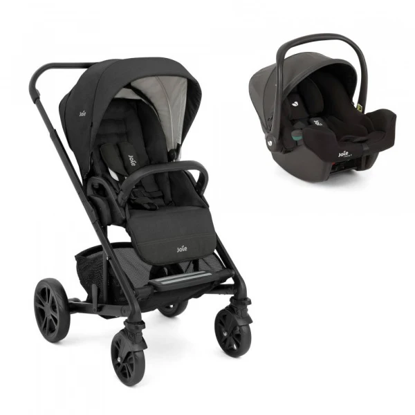 Poussette duo chrome shale + siège auto i-snug 2 shale
