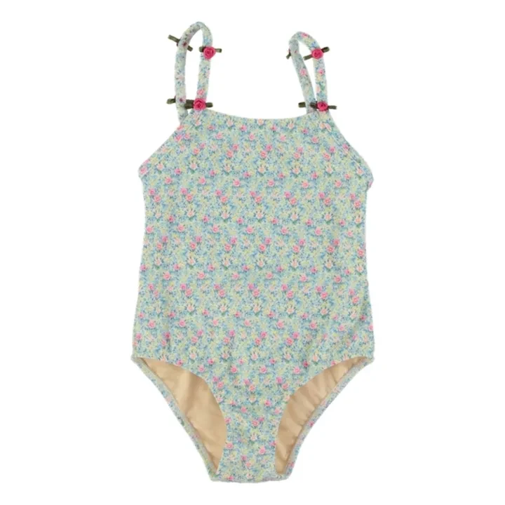 Maillot de Bain Polly Fleuri | Bleu