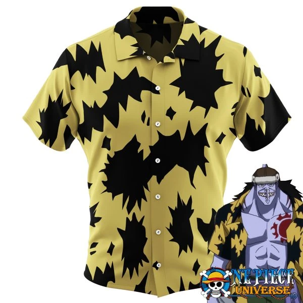 One Piece Arlong the Saw Button Up Hawaiian Shirt For Sale | One Piece Universe Store