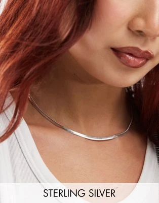 Accessorize - Collier chaîne en argent massif