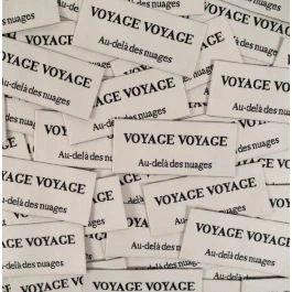 Étiquettes tissées Voyage x5 - IKATEE