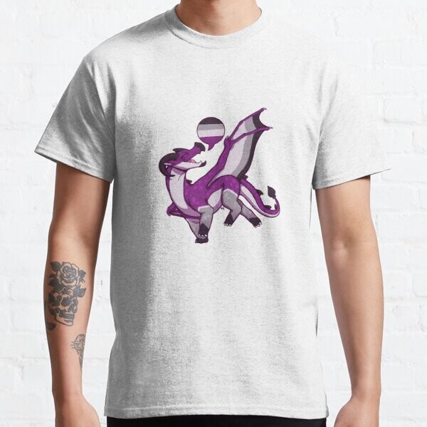 Asexual Pride Flag Dragon (2e édition) | T-shirt classique