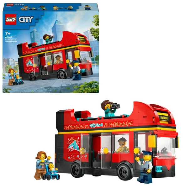 LEGO®CITY - 60407 - LE BUS ROUGE A DEUX ETAGES