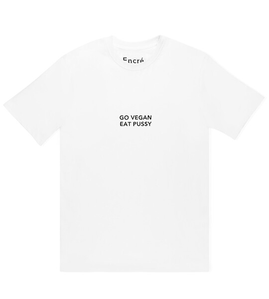Go vegan eat pussy (White) - T-shirt Unisex | Encré.