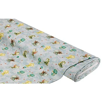 Sweat / French Terry 'dragon', impression numérique, bleu clair/coloré