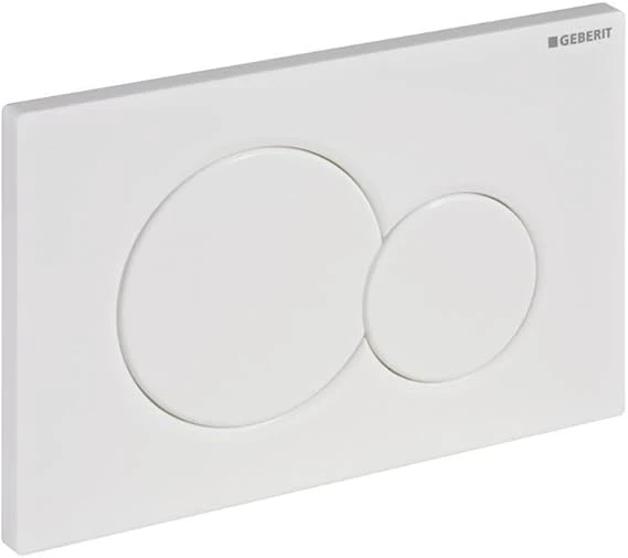 Geberit 115770115 Plaque de Déclenchement Sigma 01, Blanc-alpin