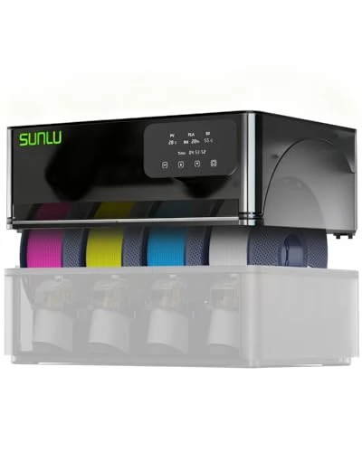 SUNLU AMS Heater pour Bambu Lab AMS Gen 1, Kit de Upgrade Sechage Rapide 4 Bobines, Impression et Séchage Simultanes, Chauffage 70°C en 20 Min avec Double Flux et Protection Triple​