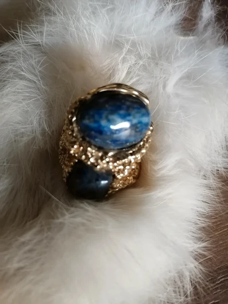 Anel Bimba Y Lola com pedra azul