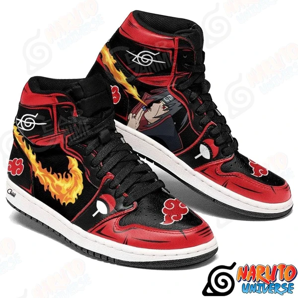 Itachi Fire Katon no Jutsu Custom Shoes Shoes 2022 | Naruto Universe
