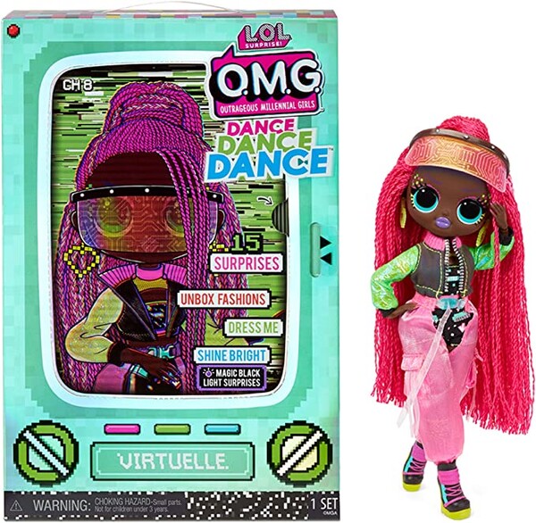 Poupée mannequin LOL Surprise OMG Dance Dance Dance virtuelle, avec 15 Surprises, vêtements stylés, Lumière noire magique, Accessoires, Chaussures, Socle, pack TV. Pour fille de 4 ans et plus : Amazon.fr: Jeux et Jouets