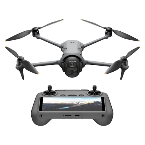 DJI Mavic 4 Pro avec DJI RC 2, drone phare à triple caméra avec caméra Hasselblad CMOS 4/3 100 MP, drone pour professionnels, transmission vidéo sur 30 km, temps de vol maximal de 51 min
