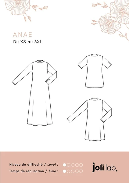 Top/Robe Anaé - Patron Couture PDF ou Pochette