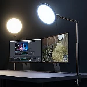 Weilisi | 10.2" Desk Ring Light with Stand
