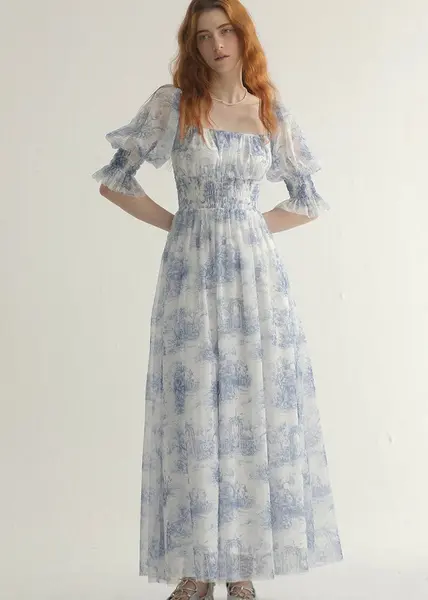 Misty toile dress