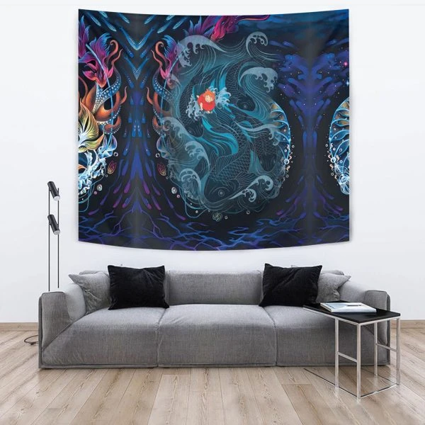 Ponyo On The Wave Tapestry New 2024 - Ghibli Merch Store - Official Studio Ghibli Merchandise