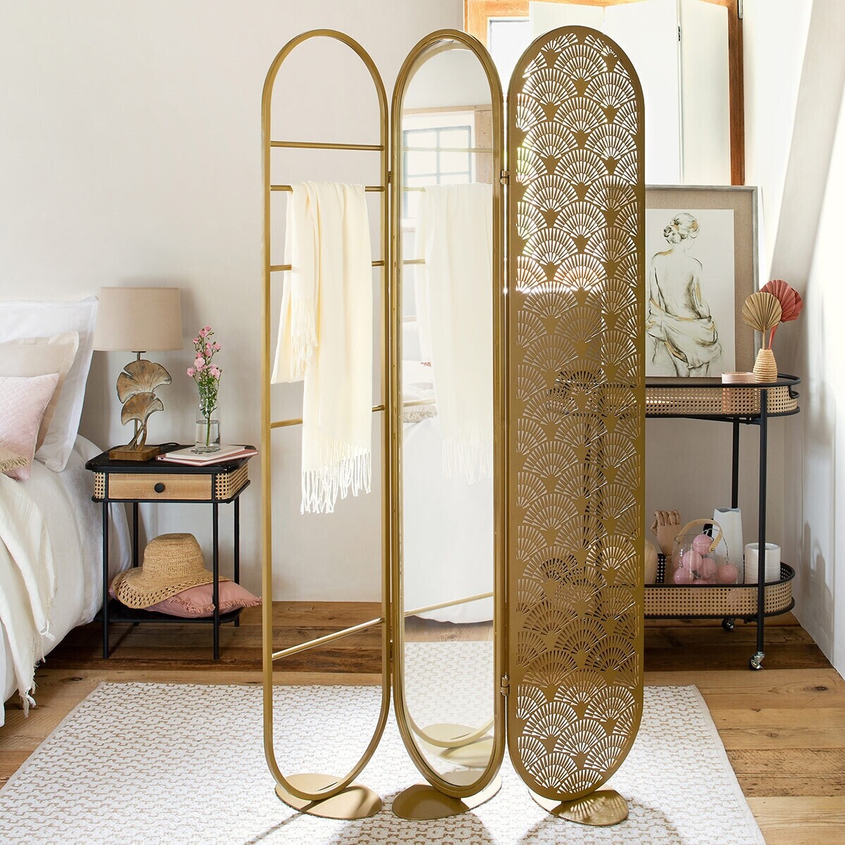 Miroir sur pied 'Leone 2' H175 cm