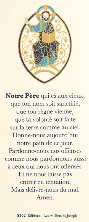 Colin - Signet prière Notre Père