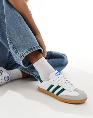 adidas Originals - Samba OG - Baskets - Blanc et vert