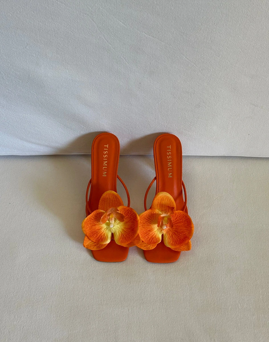 Orquídea Heels Naranja