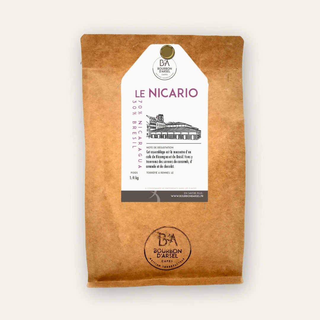 Sachet de Grains de Café Nicario - Bourbon d'Arsel