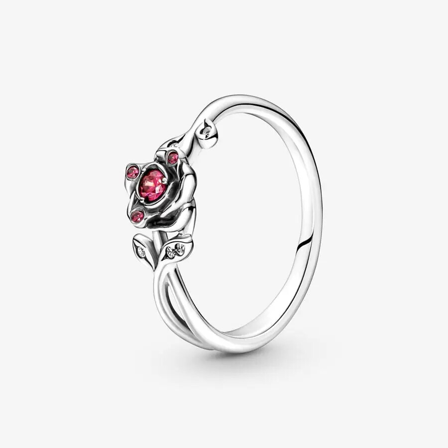Bague rose la belle et la bête