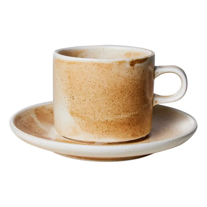 HKliving - Tasse et soucoupe Chef Ceramics en porcelaine - Crème | Smallable
