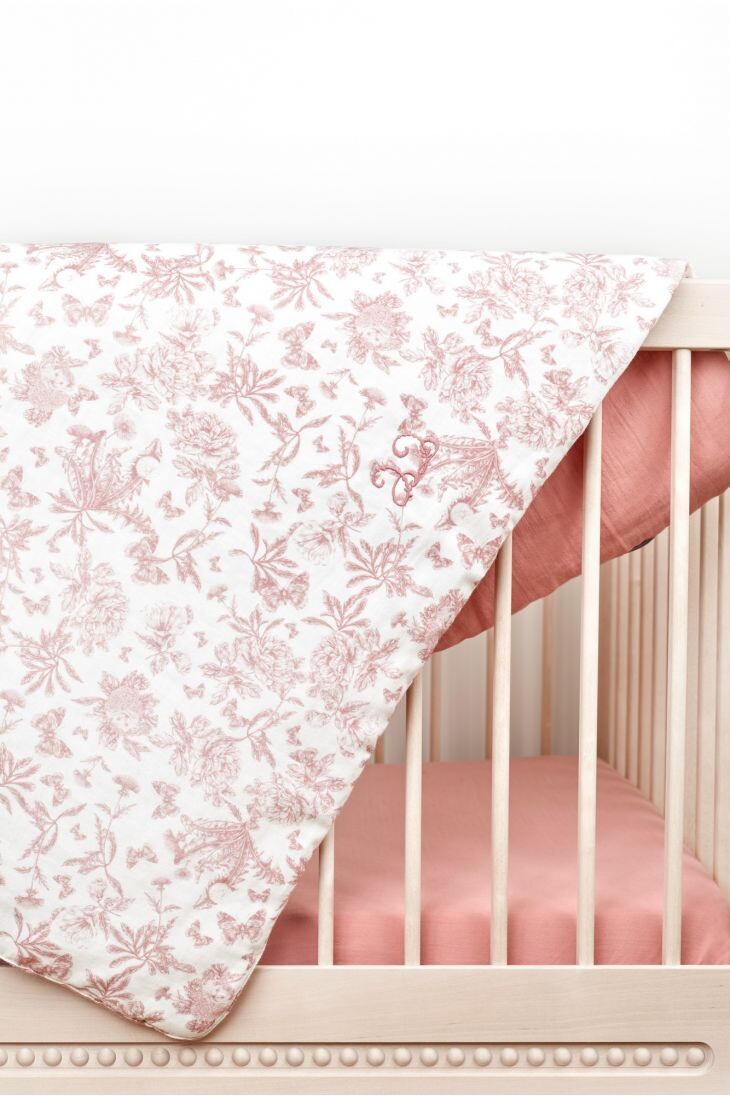 Plaid réversible  - Toile de Jouy