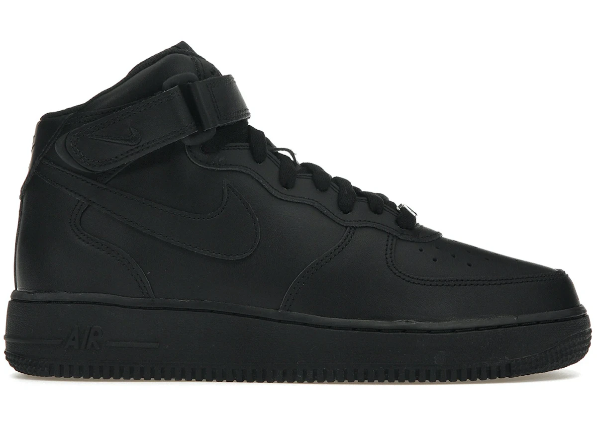 Nike Air Force 1 Mid Noir (ado)
