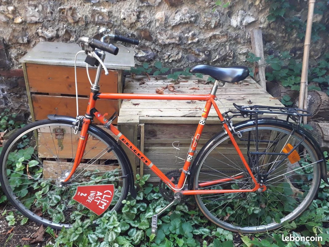Velo vintage peugeot orange