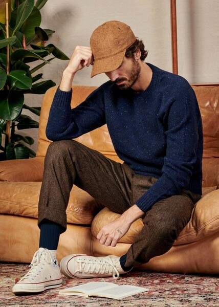 Pull Dennis - Marine - Laine - XL