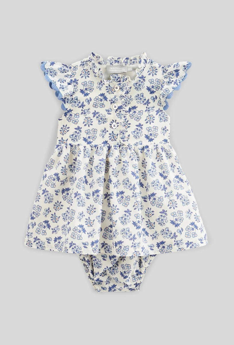 Robe manches courtes imprimée avec bloomer