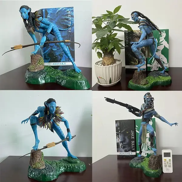 44.38€ 10% de réduction|Elin Toys Avatar 2 et Jake Coupes LY Statue, Figurine en PVC, Jouets modèles, Joint Mobile Butter Bookshelf, Ornement Cadeau, 1:6 | AliExpress