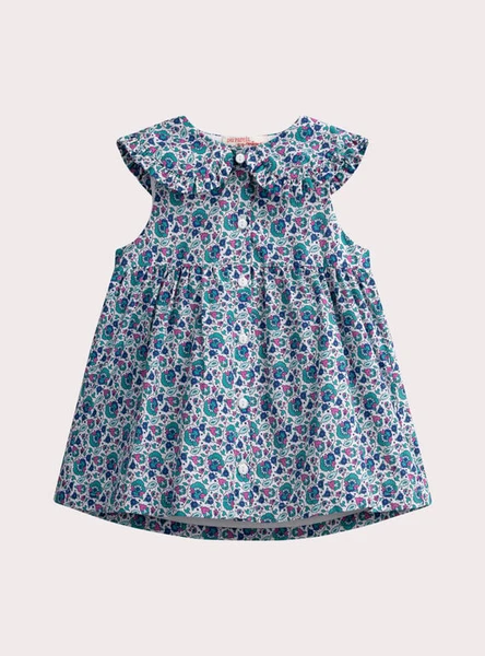 Robe à col claudine pour bébé fille