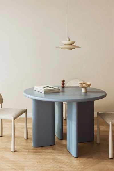Table de salle à manger ronde Ø120 cm en MDF Loulou