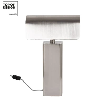 Lampe en métal brossé argenté (Gagnant TOP OF DESIGN)