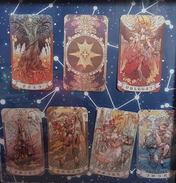 Cartes d'oracle de poche de boule de cristal, jeu de tarot, cartes  d'oracle, cartes de tarot, croissant de lune, pleine lune, sorcellerie,  sorcellerie, outil de divination