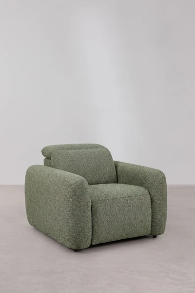 Fauteuil relax électrique tapissé Peggy