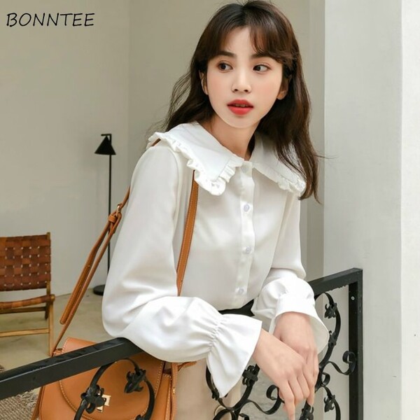 Chemises pour femmes, vêtements de vacances, Style Preppy, Simple, frais, loisirs, populaire, doux, printemps, Kawaii