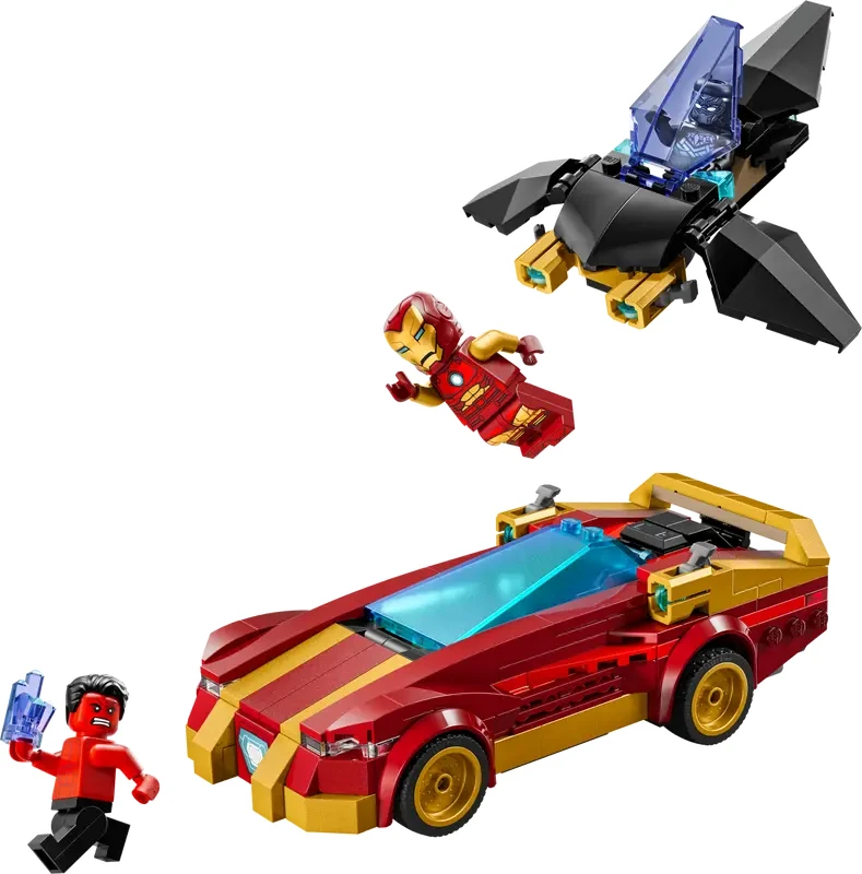 76310 - LEGO® Super Heroes - La voiture d’Iron Man et Black Panther contre Hulk rouge
